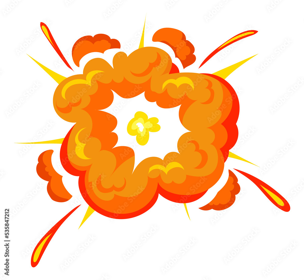 explosion cartoon