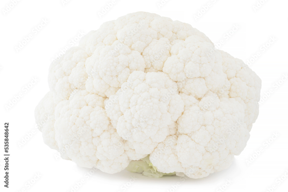 head of cauliflower isolated on white head of cauliflower isolated on white
