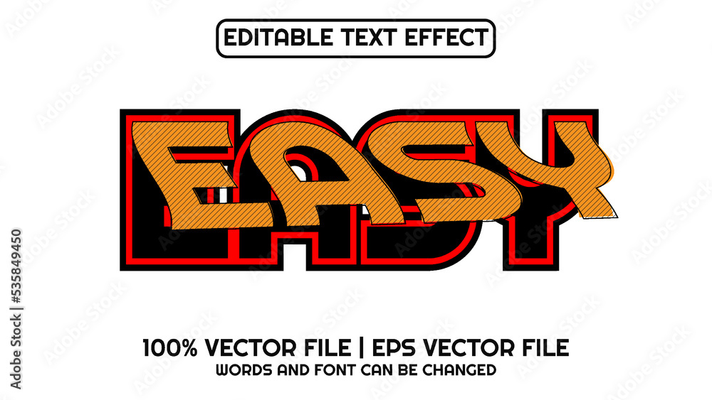 Fototapeta premium Editable text effect modern 3d and minimal font style