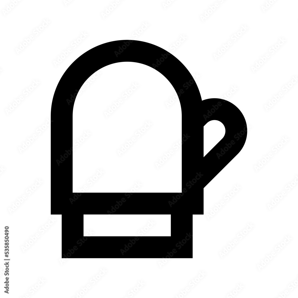 Winter Mitten Vector Icon Winter Mitten Vector Icon