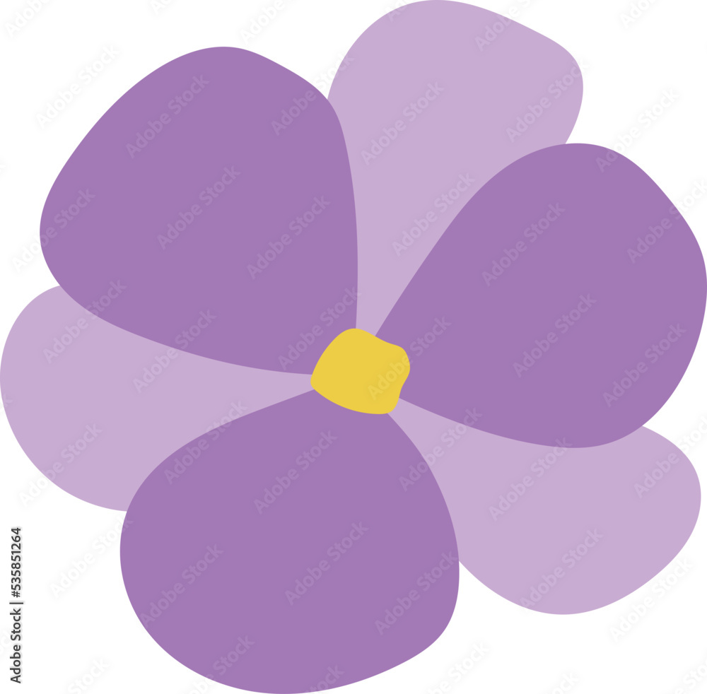 Flat Flower Minimal Doodle Decorate