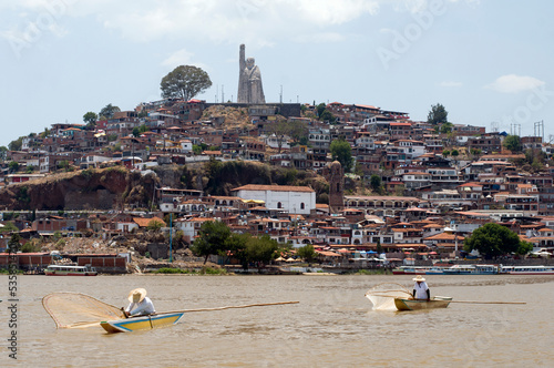 Janitzio Island, fishing town in Michoacan, Mexico