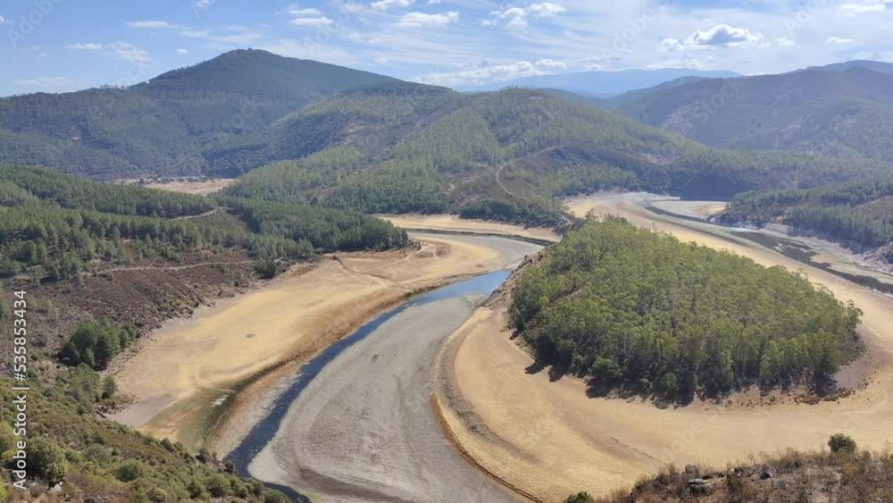 The Melero Meander, one of the most beautiful landscapes in Spain,with the river Alagón making a turn The Melero Meander, one of the most beautiful landscapes in Spain,with the river Alagón making a turn