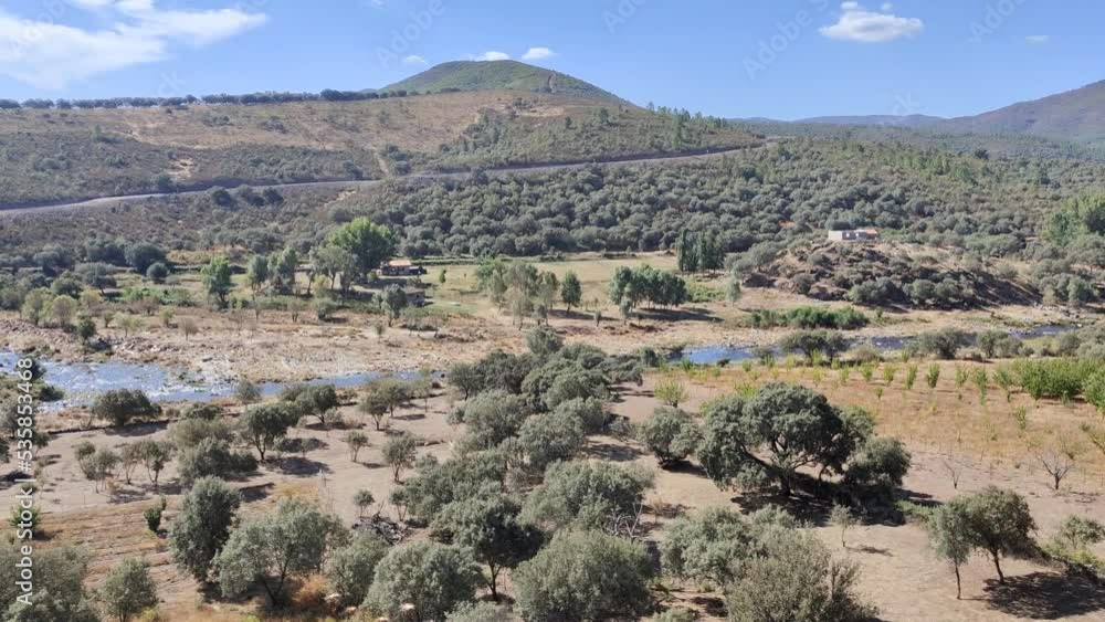 Beautiful landscape with a river and a valley in the province of Salamanca, Spain Beautiful landscape with a river and a valley in the province of Salamanca, Spain