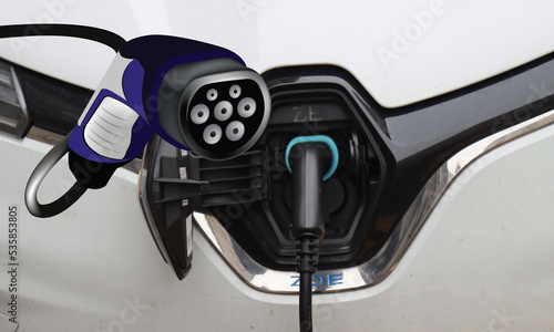 electric charging plug for electric and hybrid cars-