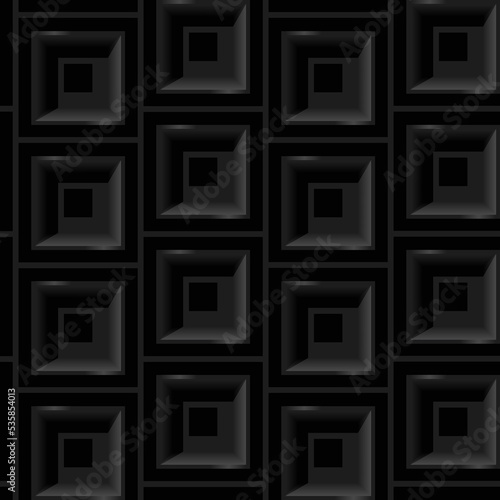 seamless vector illustration black geometric pattern