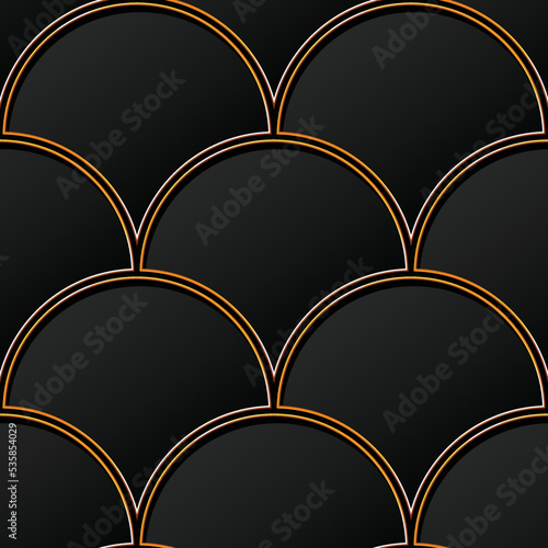 seamless vector illustration floreal and geometric pattern