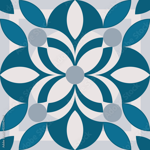 seamless vector illustration and geometric pattern	