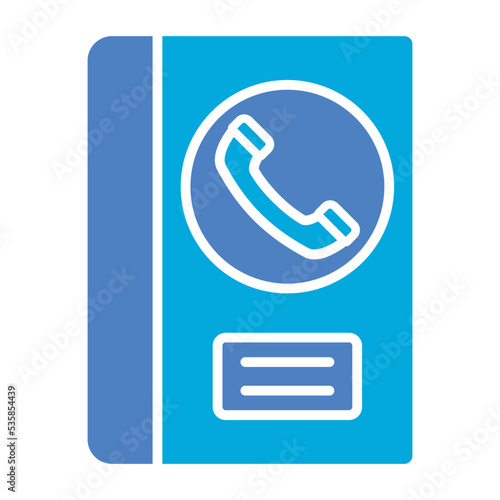 Wallpaper Mural Contact Book Glyph Two Color Icon Torontodigital.ca