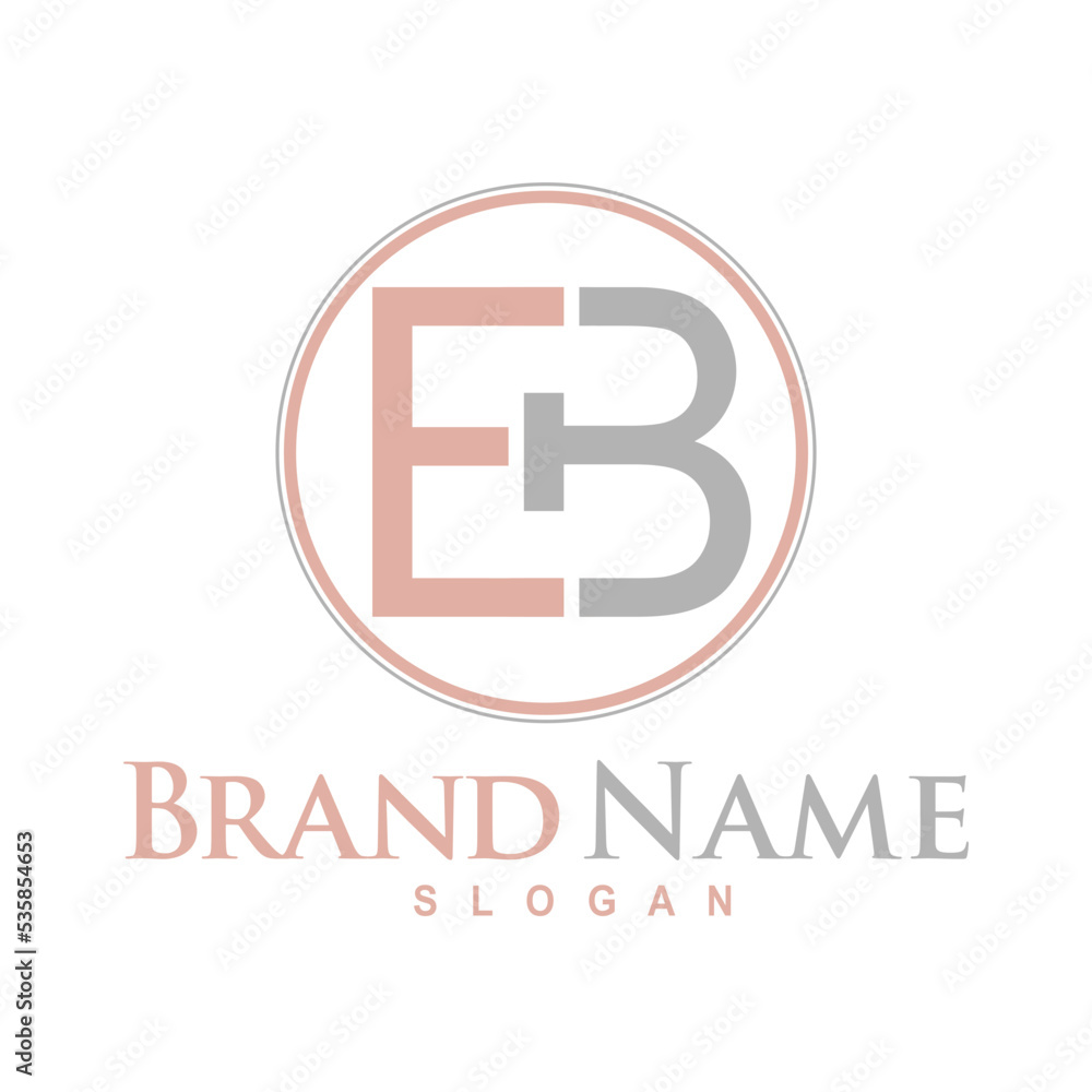 EB letter logo. Unique attractive creative modern initial BE EB or E B initial based letter icon logo EB letter logo. Unique attractive creative modern initial BE EB or E B initial based letter icon logo