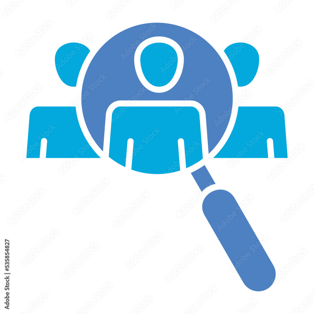 Hiring Glyph Two Color Icon Hiring Glyph Two Color Icon