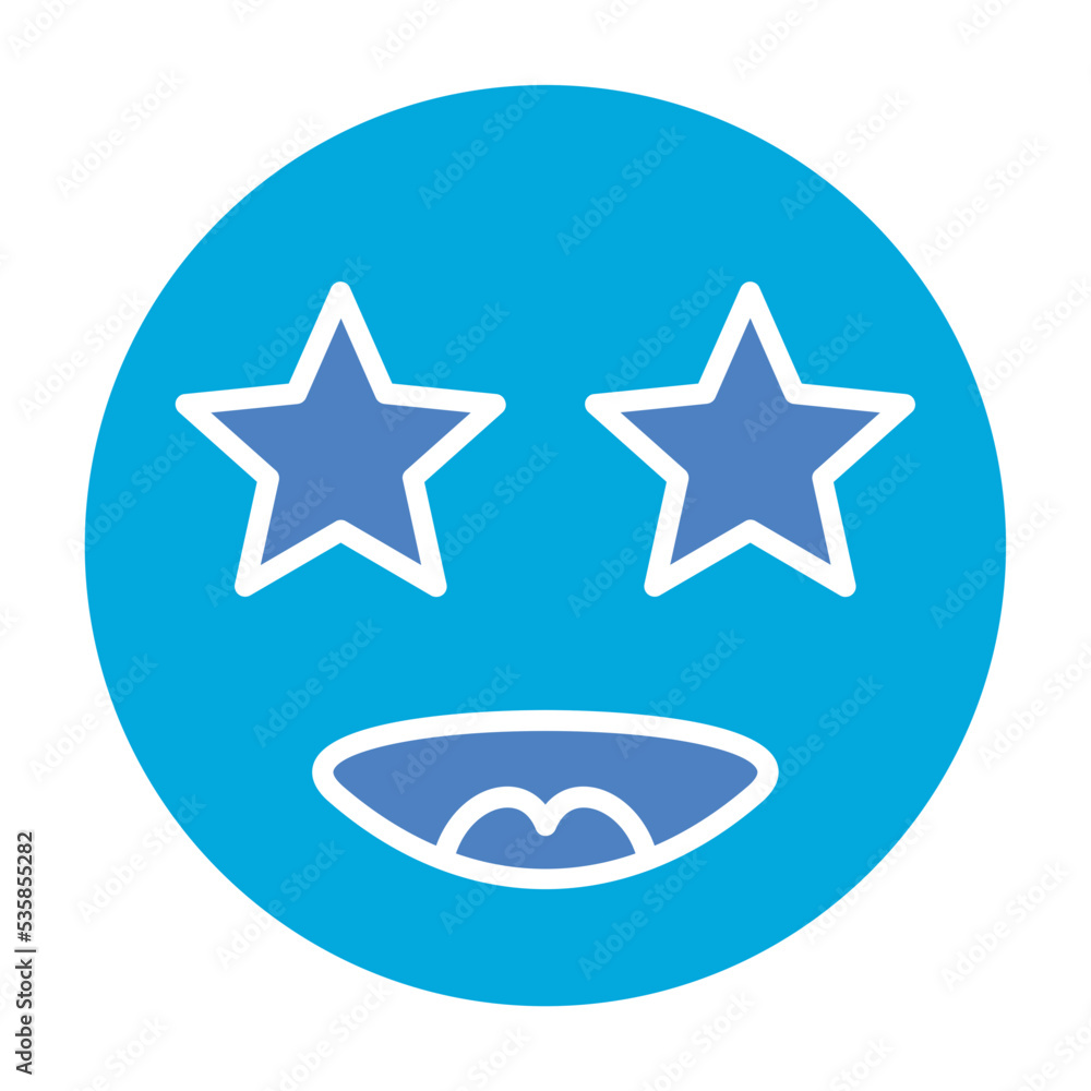 Star Glyph Two Color Icon