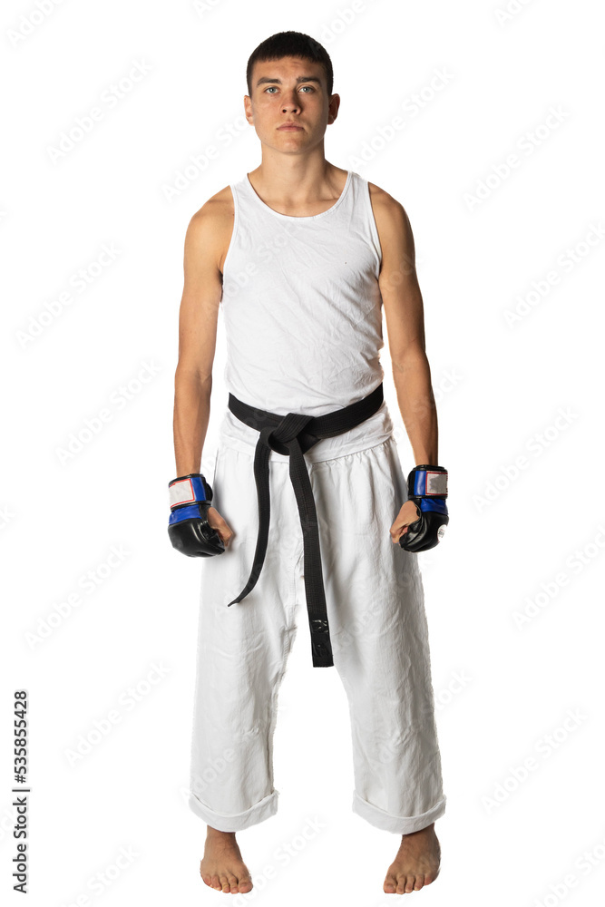 A Black Belt Teenage Boy Posing A Black Belt Teenage Boy Posing