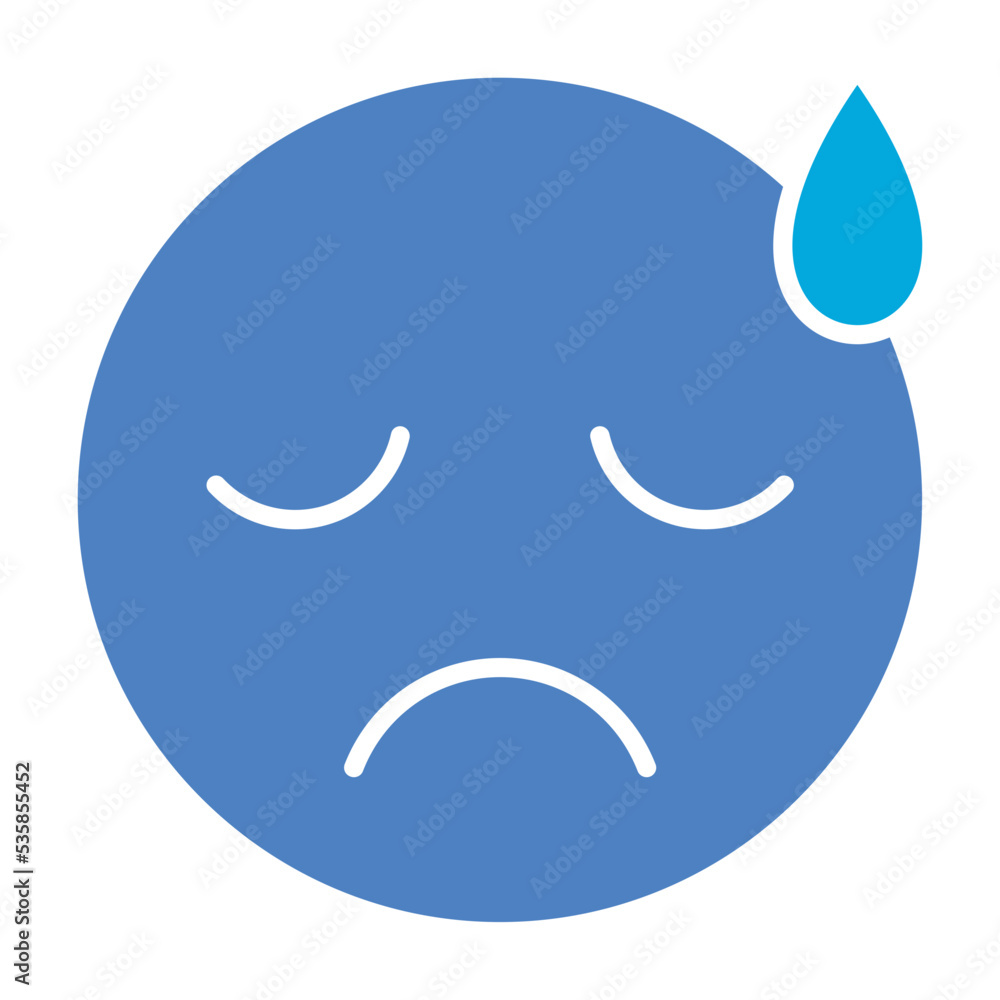 Upset Glyph Two Color Icon Upset Glyph Two Color Icon
