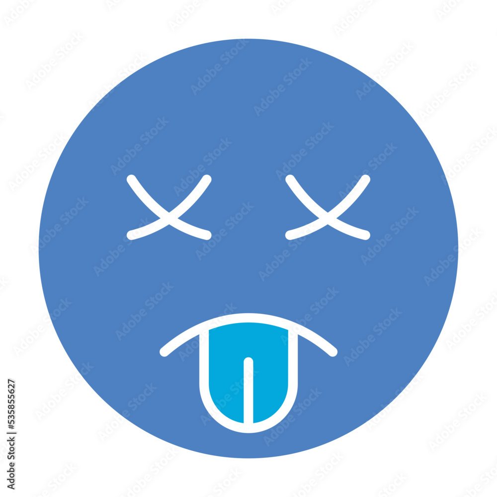 Knocked Out Glyph Two Color Icon