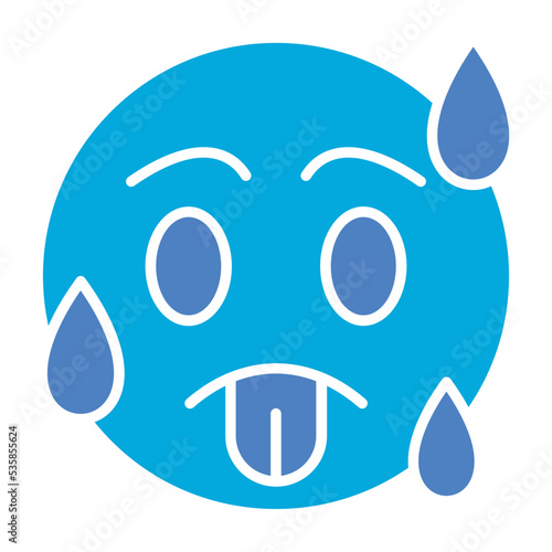 Hot Glyph Two Color Icon