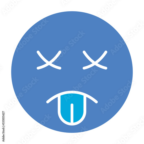 Knocked Out Glyph Two Color Icon