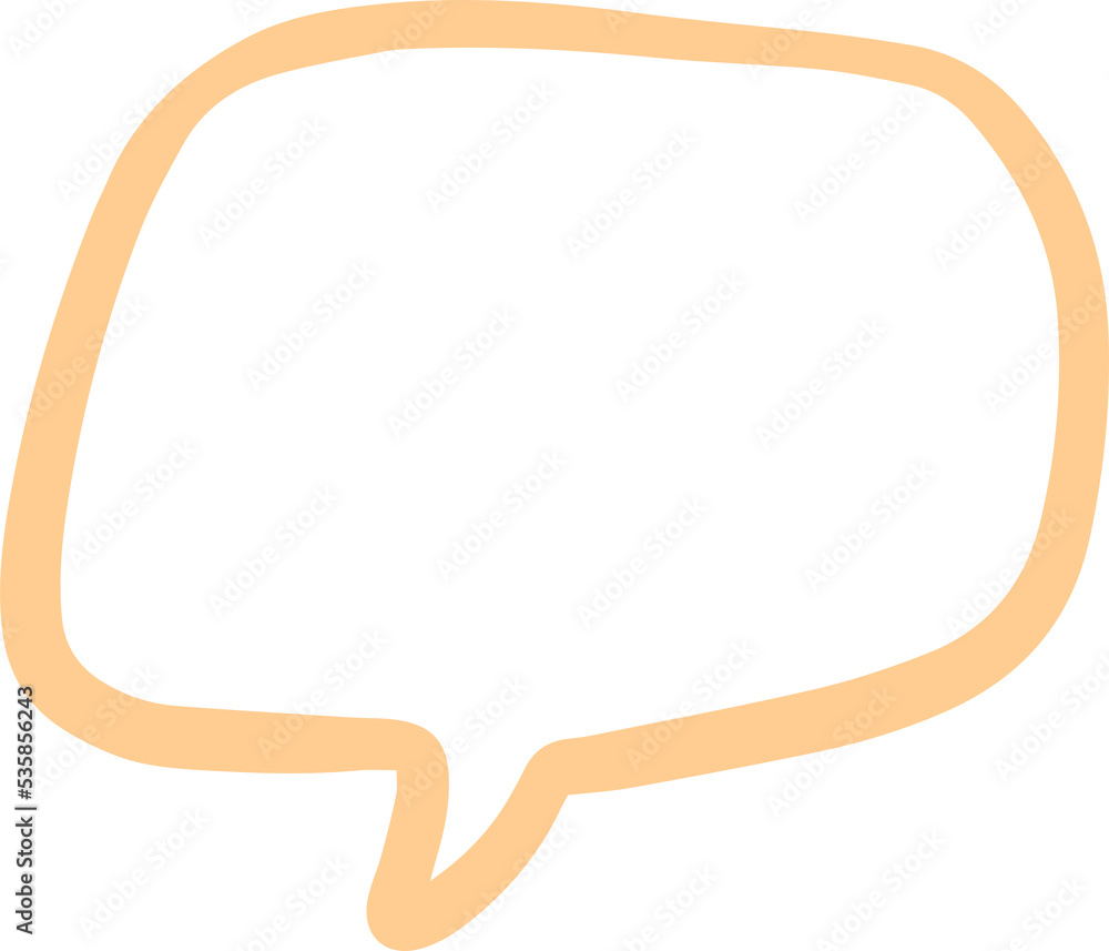 Colorful outline stroke bubble speech shape. Balloon text isolated in transparent background. Colorful outline stroke bubble speech shape. Balloon text isolated in transparent background.