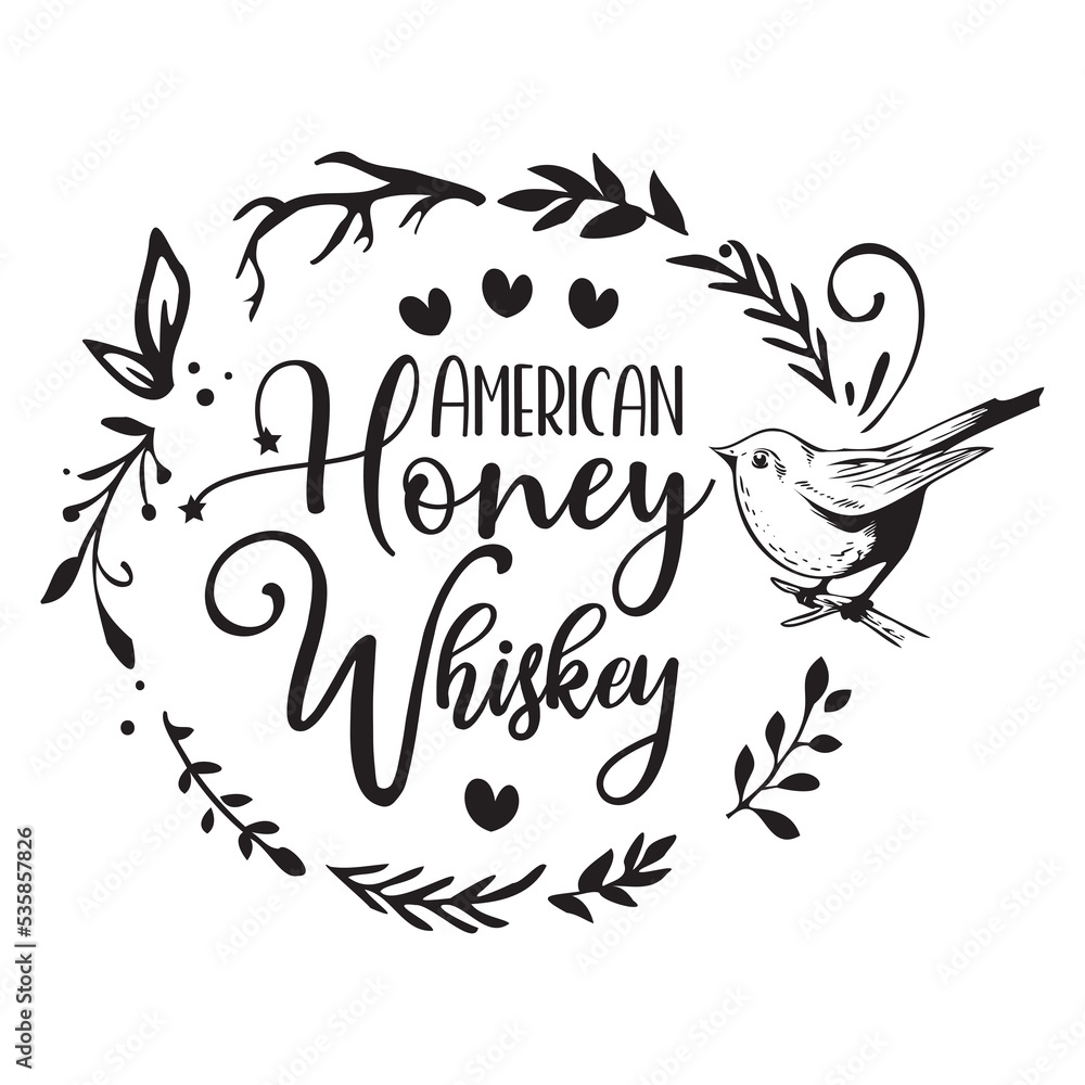 Fototapeta premium american honey whiskey