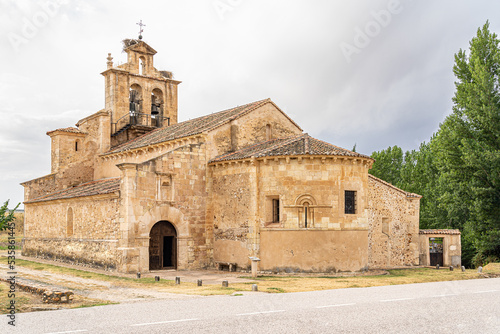 Romanesque church of Nuestra Señora de la Asunción in Castillejo de Mesleón in the province of Segovia. Spain