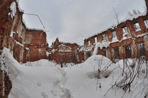 Ruins are the remains of a destroyed building, structure, a group of them, or an entire settlement. © Никита Козлов