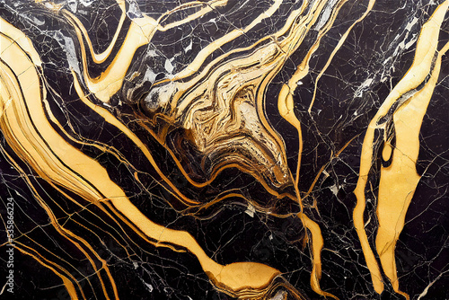 White marble with black and...