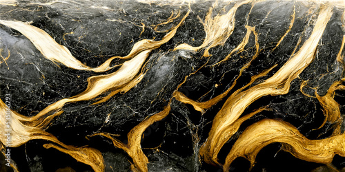 White marble with black and gold © FrankBoston