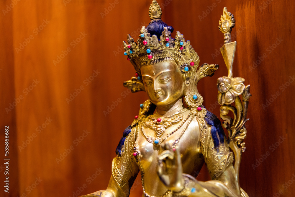 Close up of lady Buddha statue