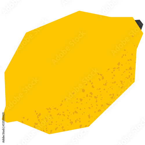 lemon flat summer tropical fruits vector