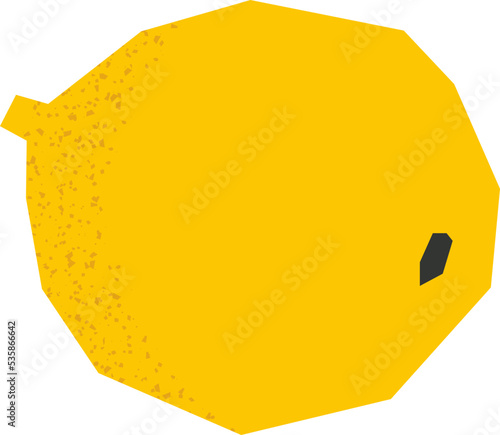 lemon flat summer tropical fruits vector