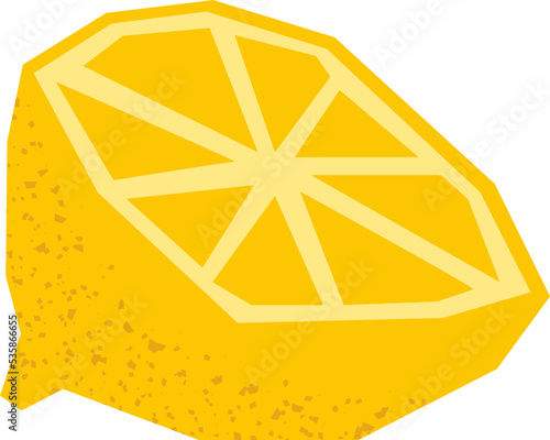 lemon flat summer tropical fruits vector