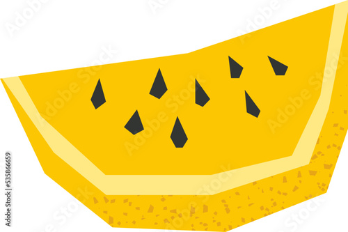 watermelon flat summer tropical fruits vector