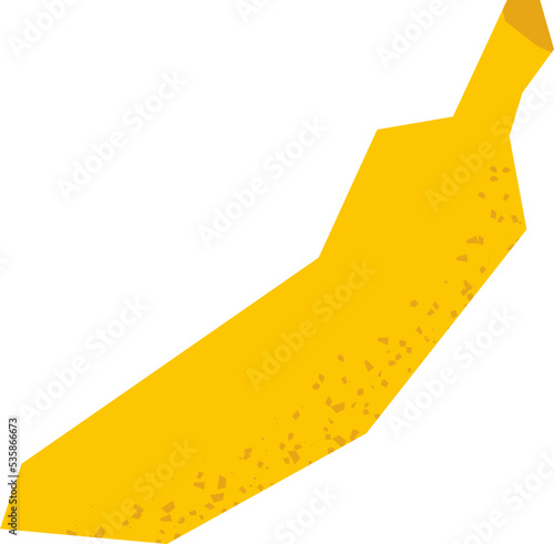 banana flat summer tropical fruits vector