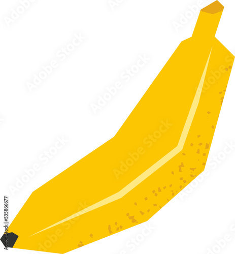 banana flat summer tropical fruits vector