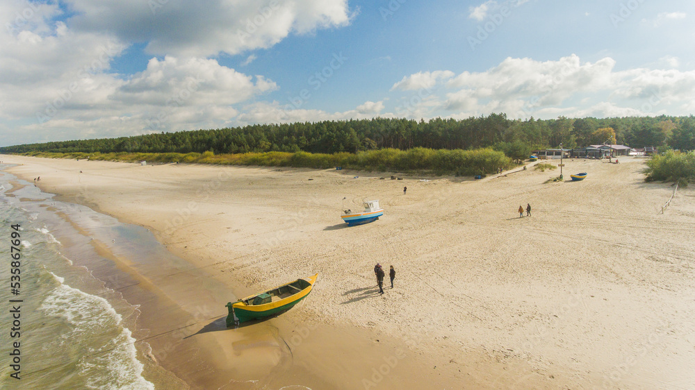 Plaża z drona Jantar