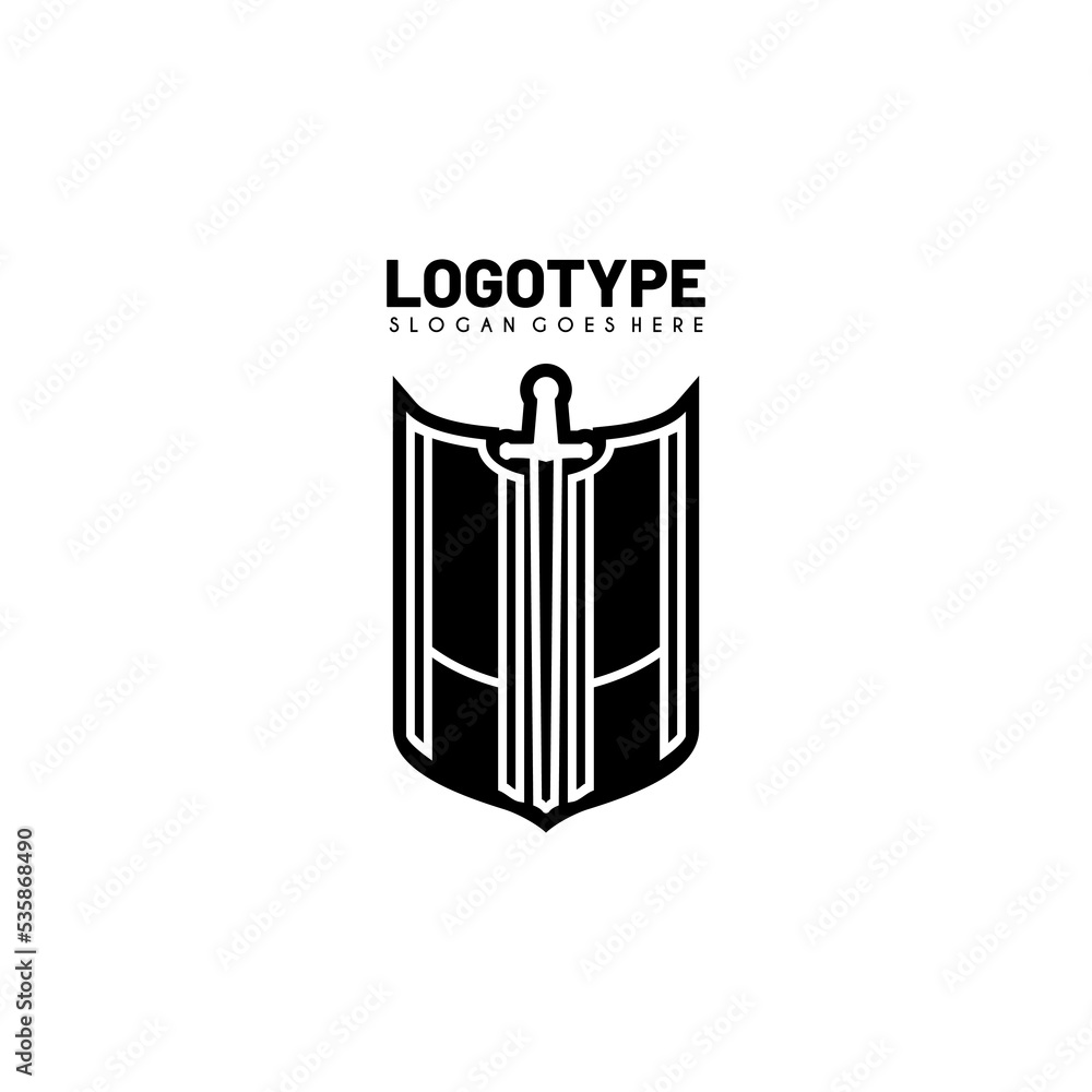 Modern initial AA logo letter simple and creative design concept Modern initial AA logo letter simple and creative design concept