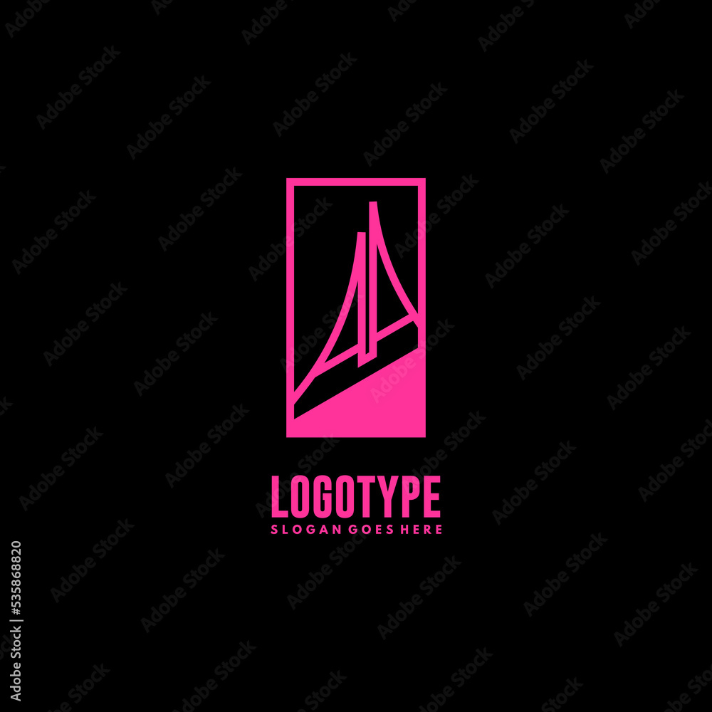 Modern initial AA logo letter simple and creative design concept Modern initial AA logo letter simple and creative design concept