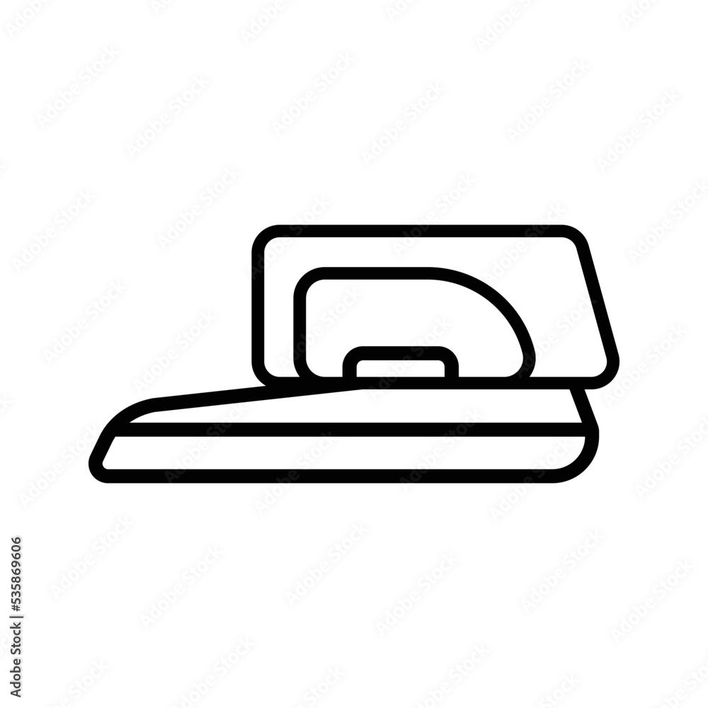 Steam iron icon. Household appliance symbol. Steam iron icon. Household appliance symbol.