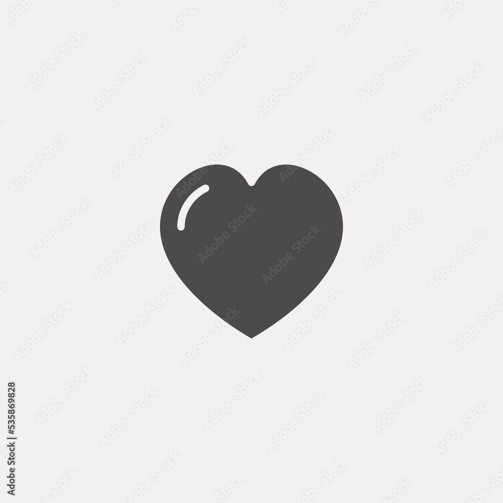 Heart vector icon sign symbol Heart vector icon sign symbol