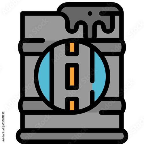 bitumen filled outline icon