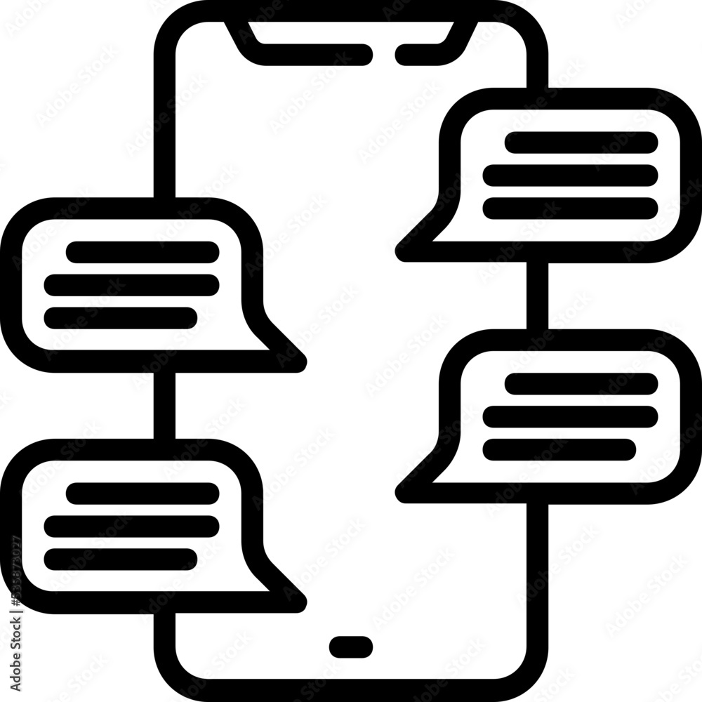 mobile chating icon mobile chating icon