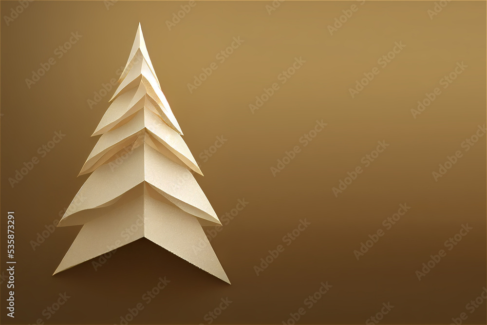 Paper Christmas craft tree