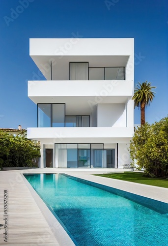 Contemporary white house wi...