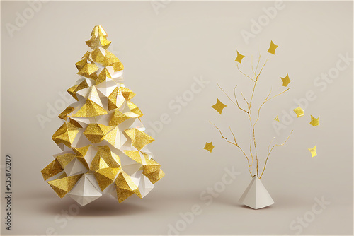 Paper Christmas craft tree