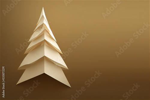 Paper Christmas craft tree