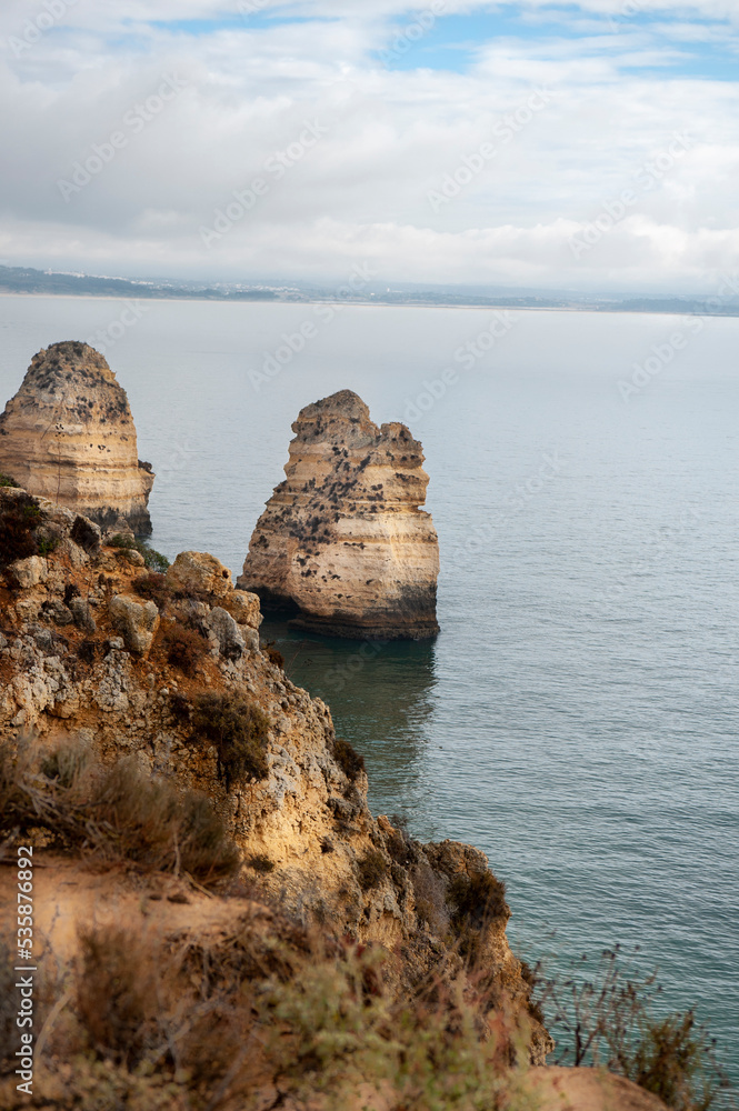 The rock formation of Ponta de Piedade - Lagos - Portugal.