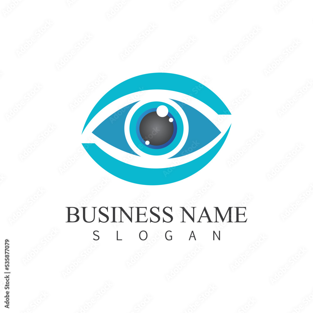 Eye Care vector logo design Eye Care vector logo design