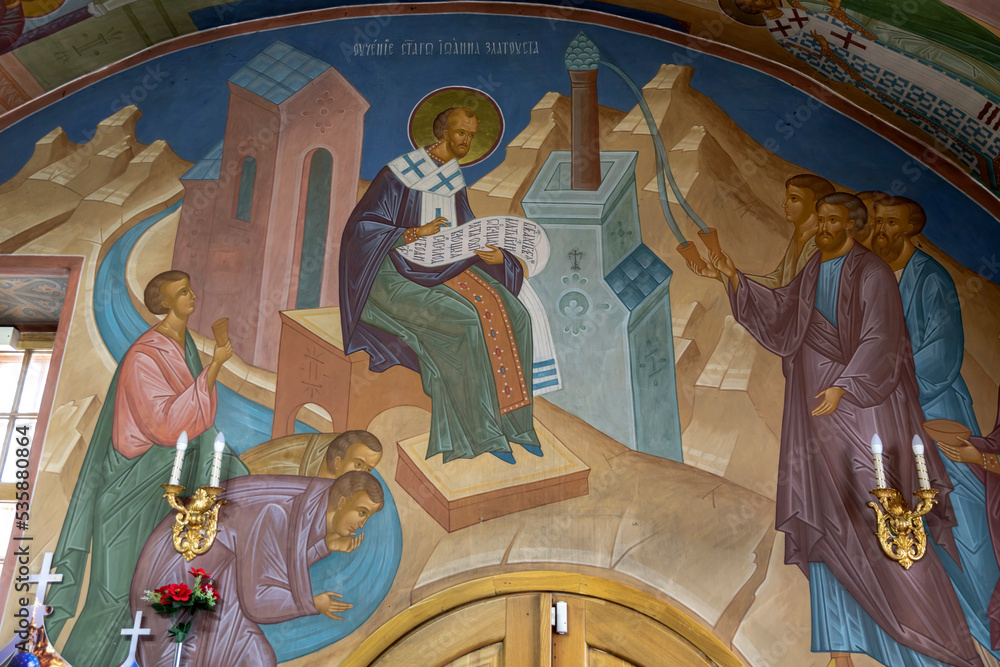 Obraz premium St. John Chrysostom. Fresco