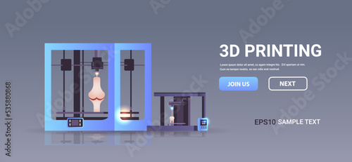 knee joint model prints on 3d bio printer medical printing of human transplantation organ biological engineering bioprinting