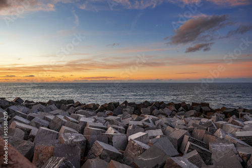 Breakwater in San Sebastian